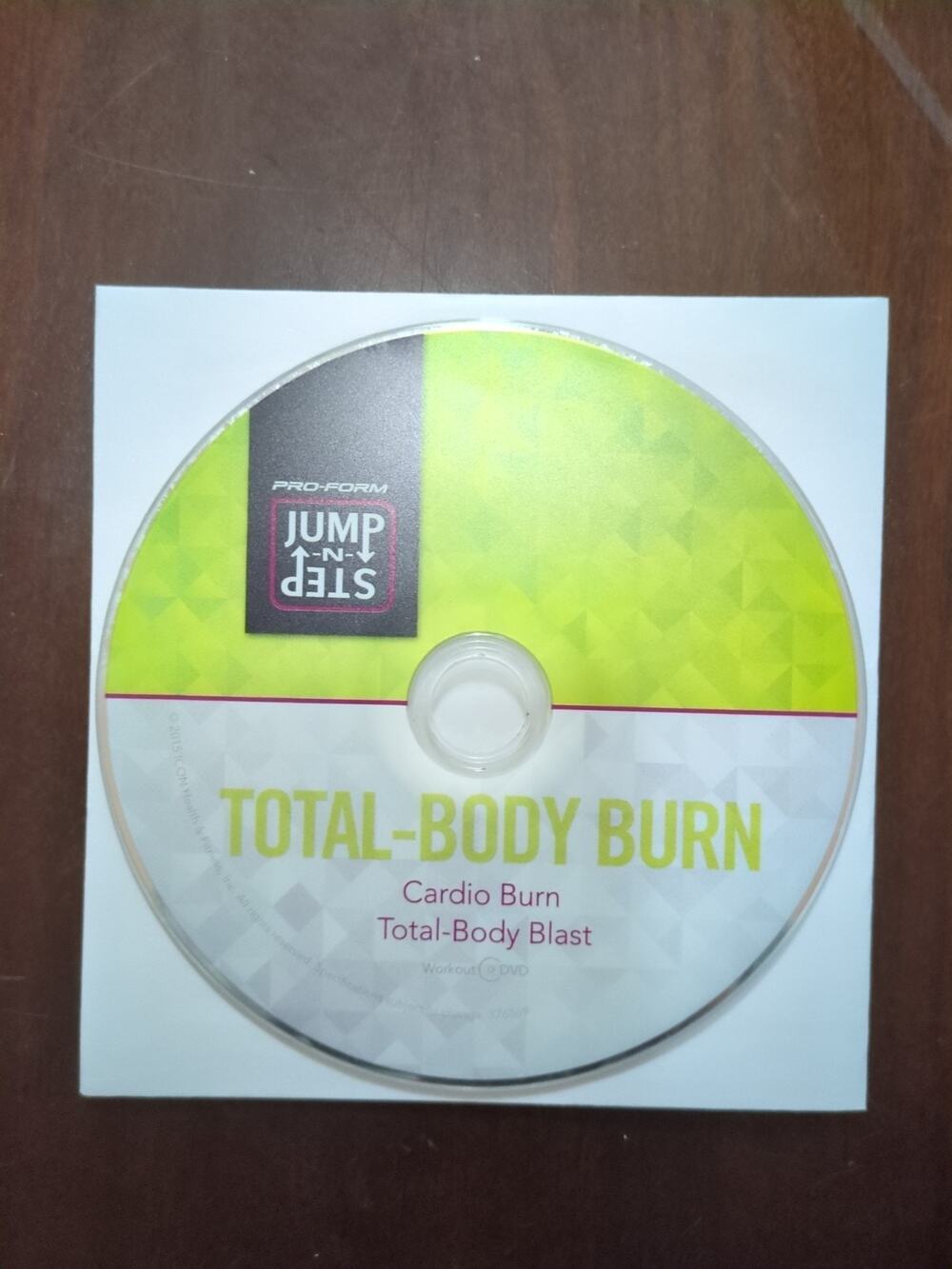pro-form jump n step TOTAL-BODY BURN Cardio Burn Total-Body Blast dvd disc only